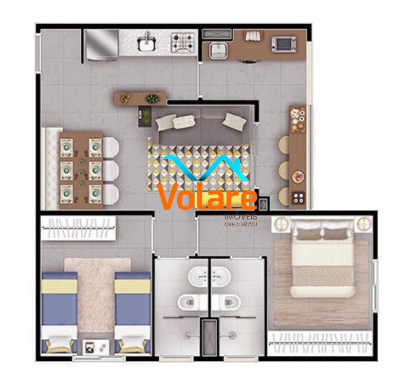 Apartamento, 2 quartos, 54 m² - Foto 19
