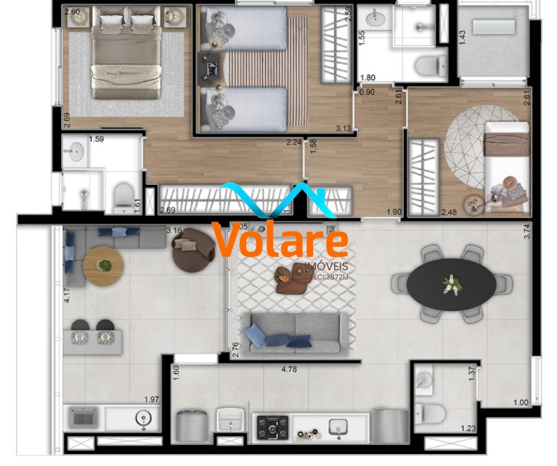 Apartamento, 3 quartos, 93 m² - Foto 21