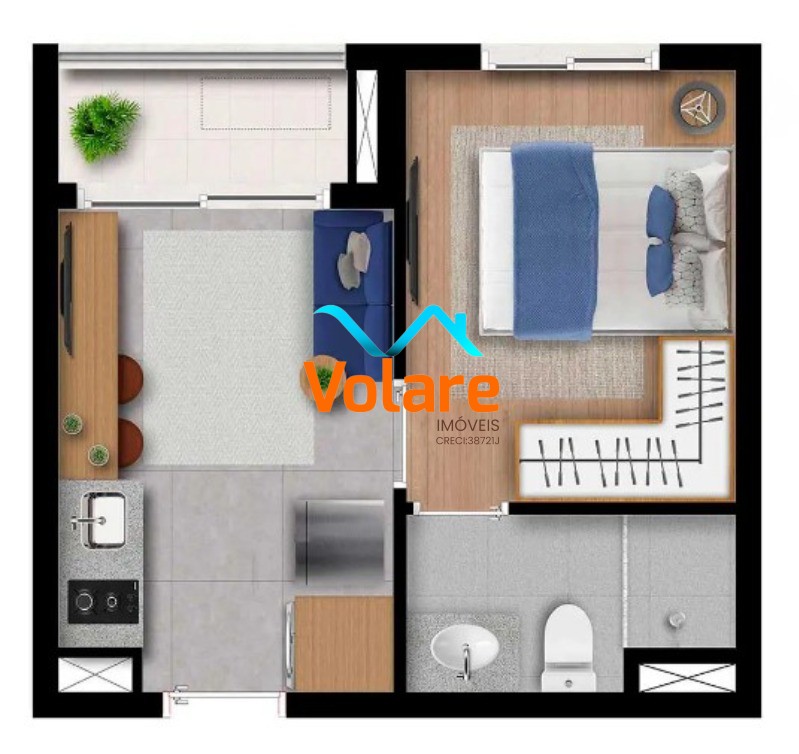 Apartamento, 1 quarto, 25 m² - Foto 10