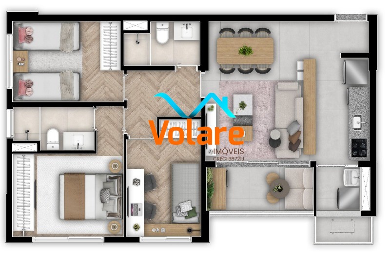 Apartamento, 3 quartos, 73 m² - Foto 14