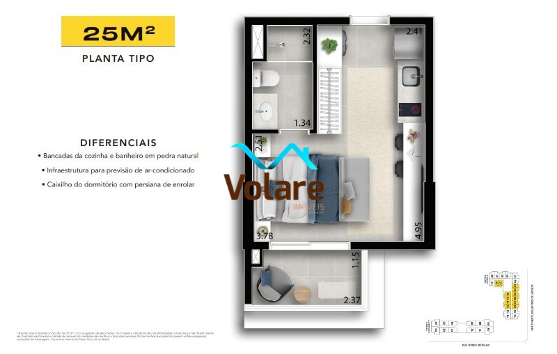 Apartamento, 1 quarto, 25 m² - Foto 20
