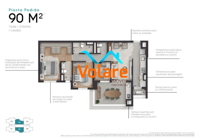 Apartamento, 3 quartos, 90 m² - Foto 3