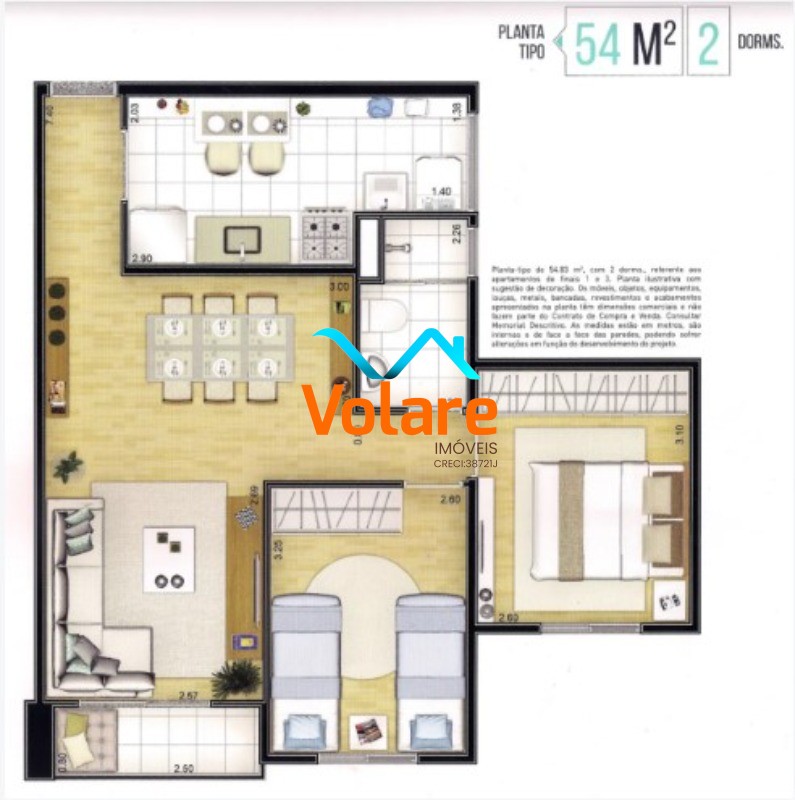 Apartamento, 2 quartos, 54 m² - Foto 13