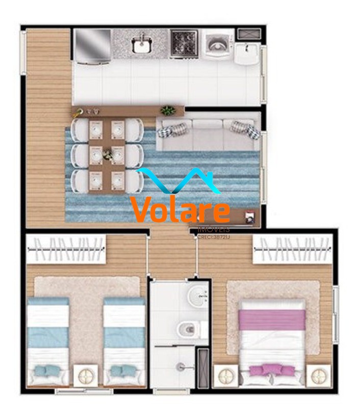 Apartamento, 2 quartos, 44 m² - Foto 20