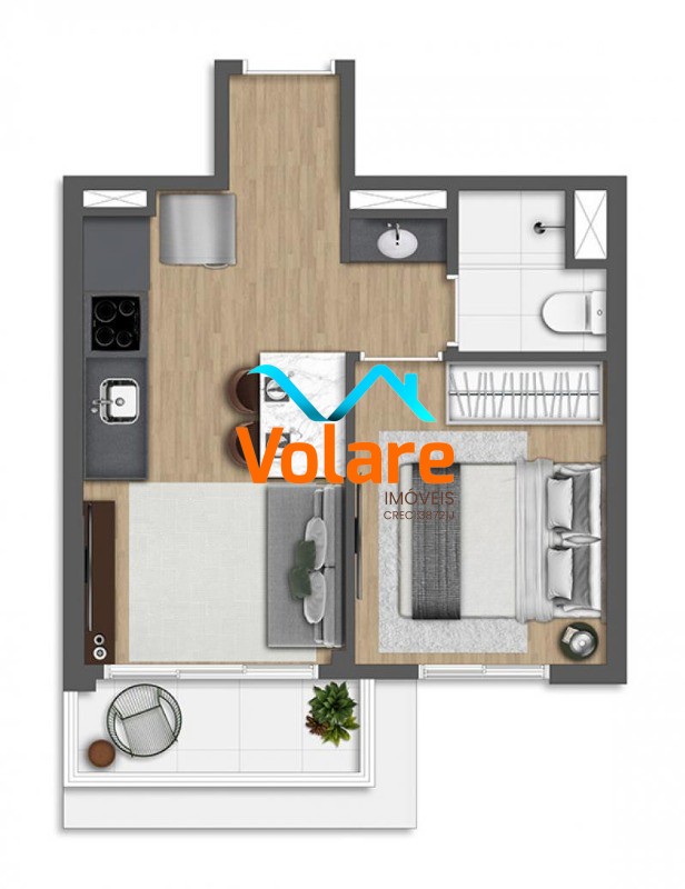 Kitnet-Studio, 28 m² - Foto 17