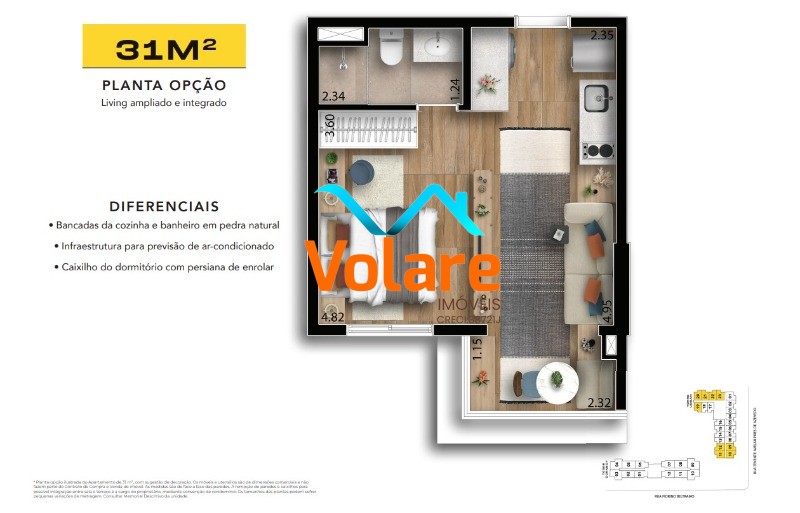 Apartamento, 1 quarto, 31 m² - Foto 20