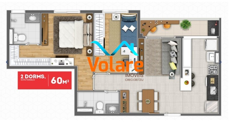 Apartamento, 2 quartos, 60 m² - Foto 10
