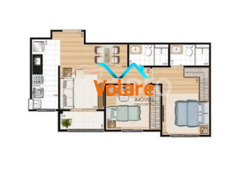 Apartamento, 2 quartos, 56 m² - Foto 10