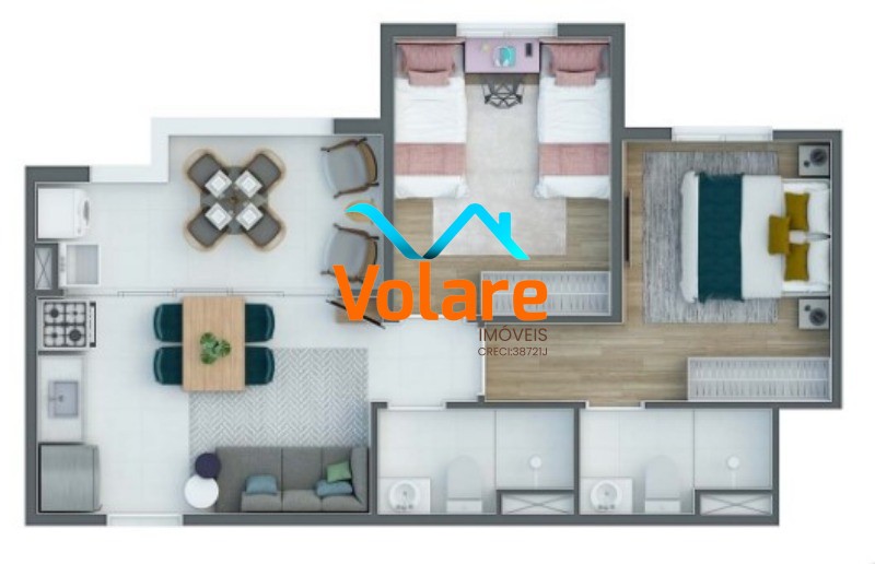 Apartamento, 2 quartos, 45 m² - Foto 15