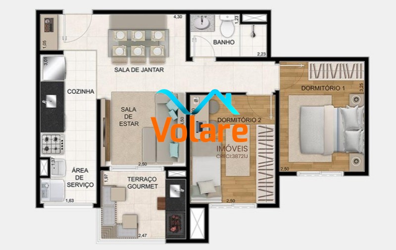 Apartamento, 2 quartos, 53 m² - Foto 13