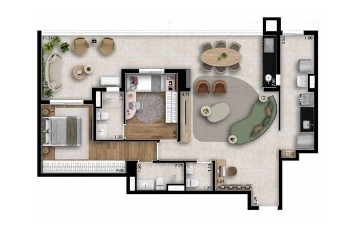 Apartamento, 3 quartos, 101 m² - Foto 26