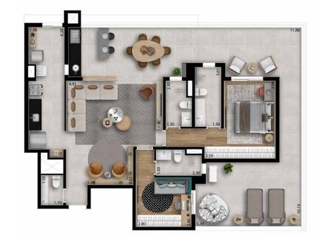 Apartamento, 3 quartos, 101 m² - Foto 30