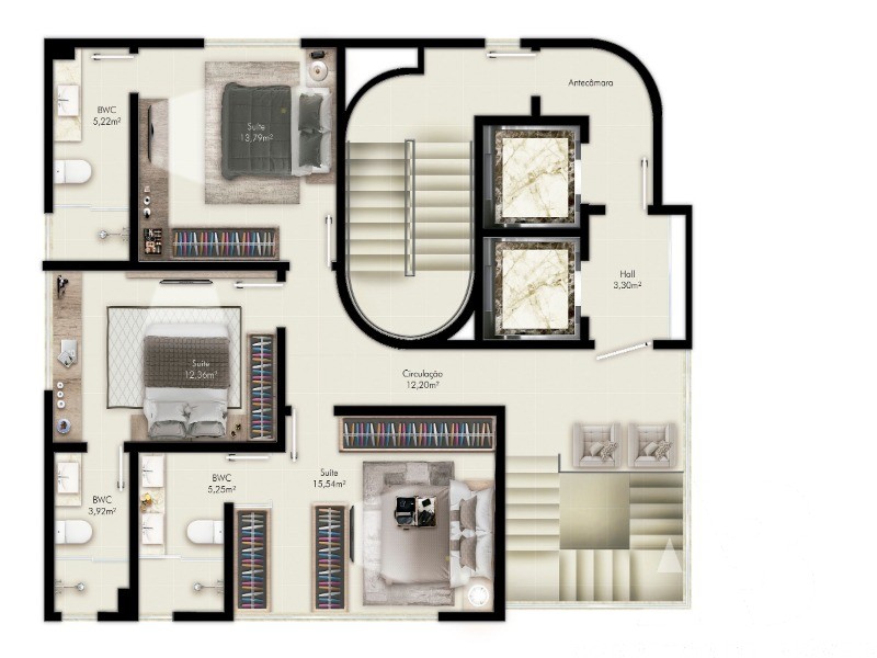 Cobertura, 3 quartos, 210 m² - Foto 13