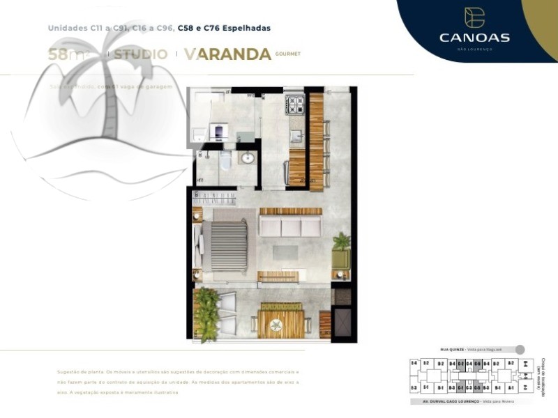 Apartamento, 1 quarto, 58 m² - Foto 25