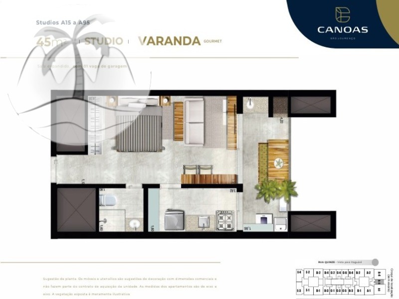 Apartamento, 1 quarto, 58 m² - Foto 24