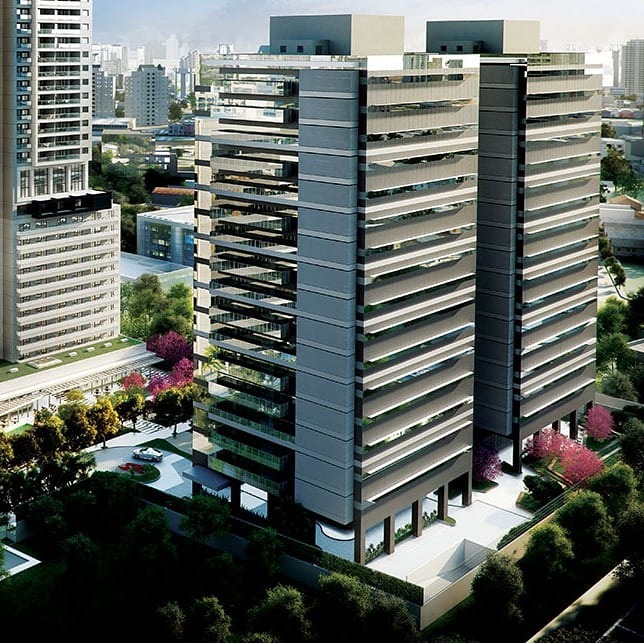 Prédio comercial de alto padrão com 60 quartos e 60 banheiro