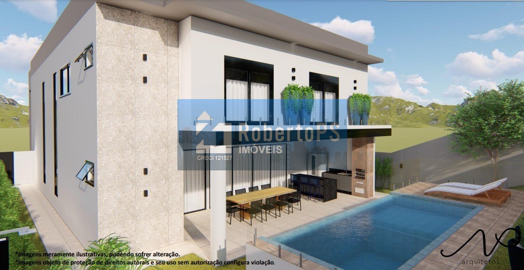 Sobrado com 4 suítes à venda, 355 m² por R$ 3.600.000 - Condomínio Residencial Alphaville II - São José dos Campos/SP 4 quartos 4 suítes 6 banheiros 5