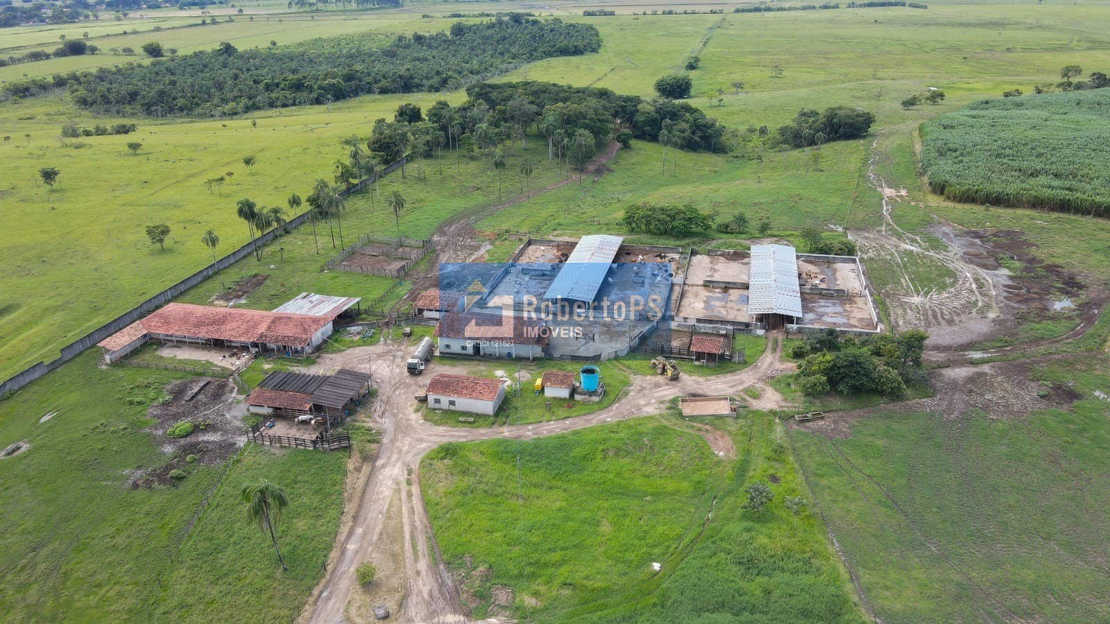 Fazenda de 98,6 hectares com infraestrutura completa totalme