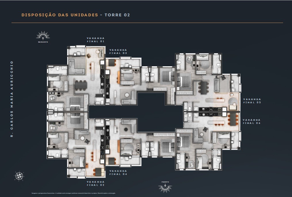 Apartamento Signature com 3 quartos e 3 suítes no Jardim Aquárius - São José dos Campos-SP: 85,54m², 3 salas, 3 banheiros, 2 vagas. Venda ou locação!