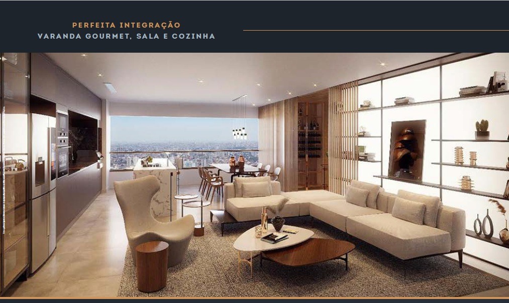 Apartamento Signature com 3 quartos e 3 suítes no Jardim Aquárius - São José dos Campos-SP: 85,54m², 3 salas, 3 banheiros, 2 vagas. Venda ou locação!