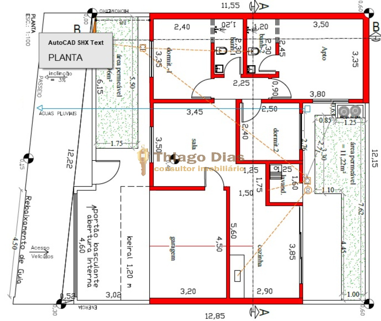 Casa, 3 quartos - Foto 1