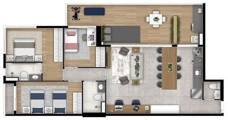 APARTAMENTO RESIDENCIAL em São Paulo - SP, Saúde