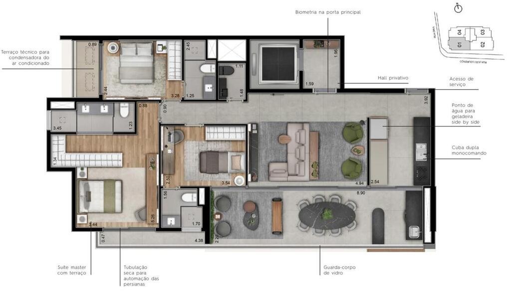 APARTAMENTO RESIDENCIAL em São Paulo - SP, Vila Nova Conceição