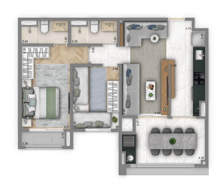 APARTAMENTO RESIDENCIAL em São Paulo - SP, Saúde