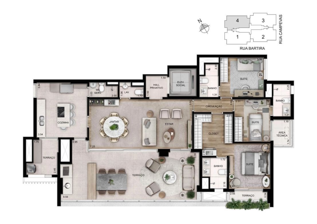 Apartamento, 3 quartos, 156 m² - Foto 28