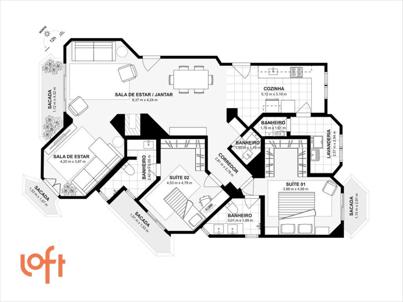 Apartamento, 2 quartos, 142 m² - Foto 47