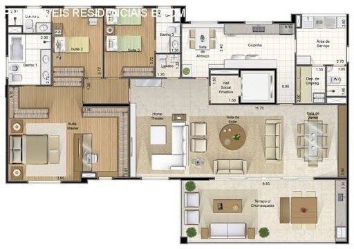 Apartamento, 3 quartos, 205 m² - Foto 4