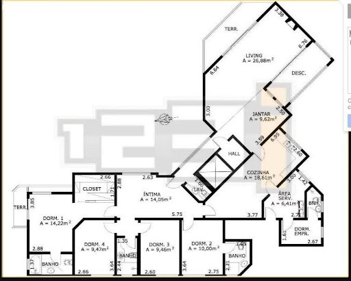 Apartamento, 5 quartos - Foto 2