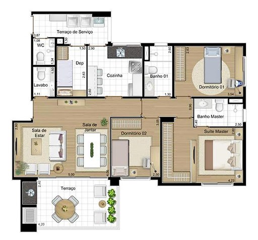 Apartamento, 3 quartos, 107 m² - Foto 8