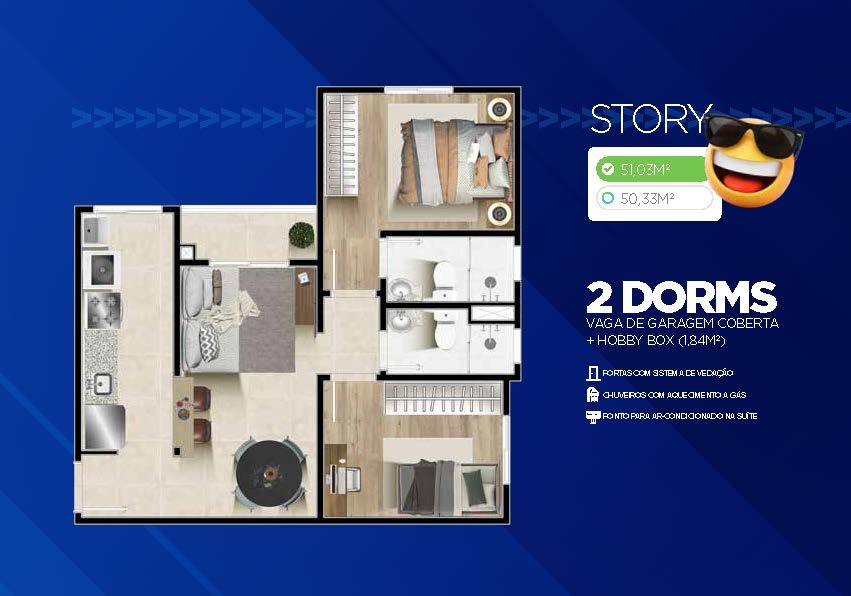 Apartamento, 2 quartos, 51 m² - Foto 30