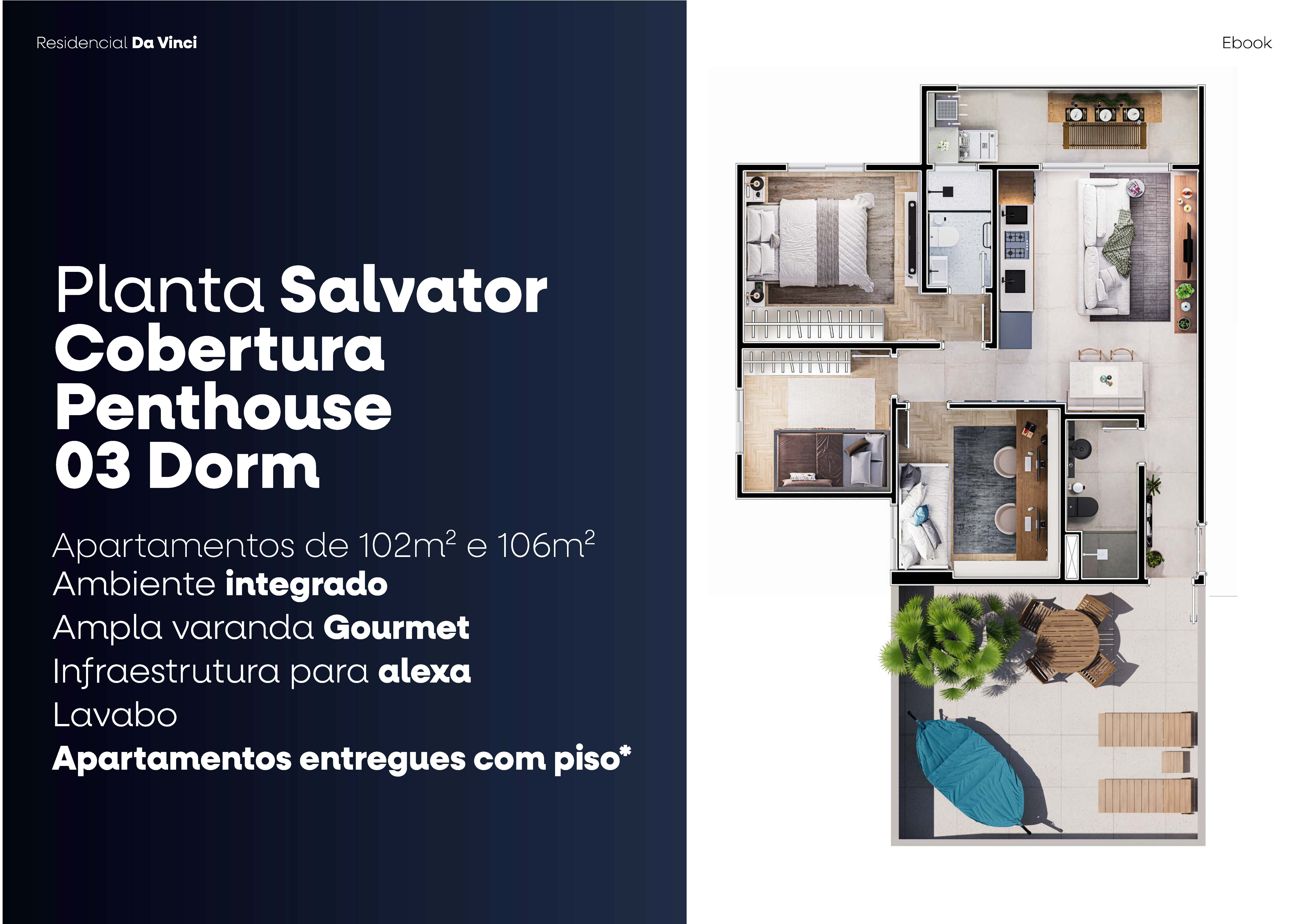 Cobertura, 3 quartos, 102 m² - Foto 19