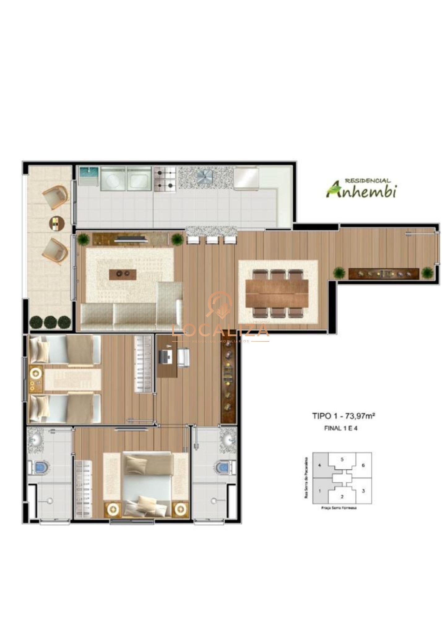 Apartamento, 2 quartos, 74 m² - Foto 9