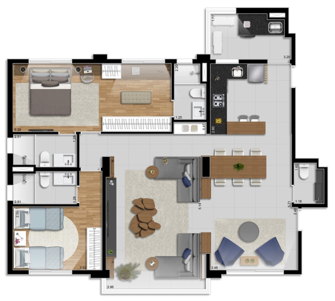 Apartamento, 3 quartos, 113 m² - Foto 32