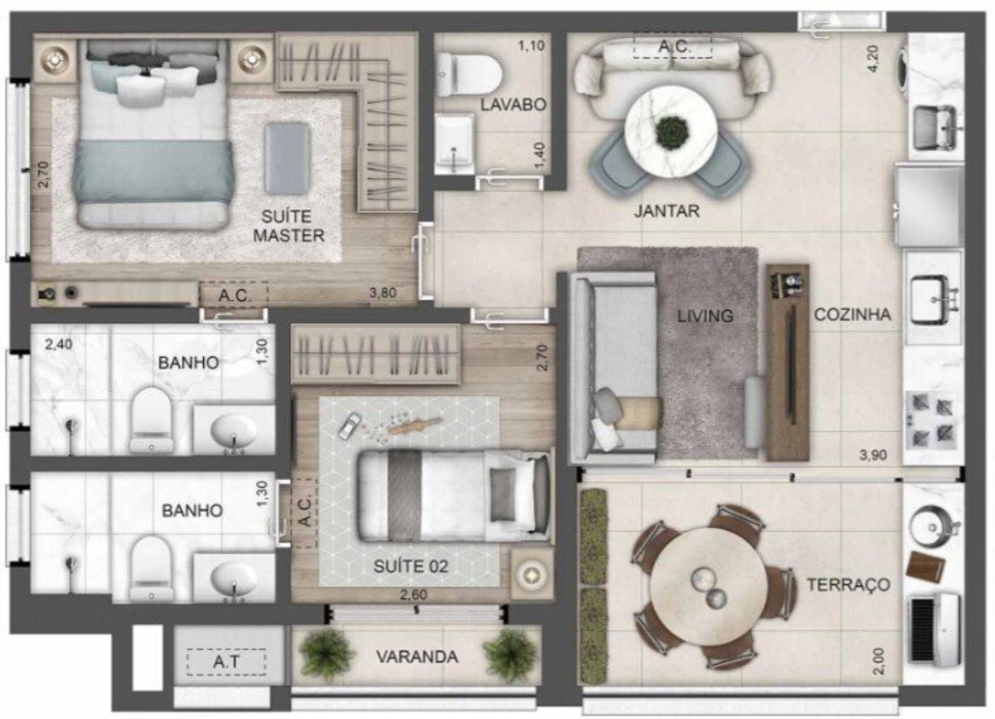 APARTAMENTO RESIDENCIAL em São Paulo - SP, Perdizes