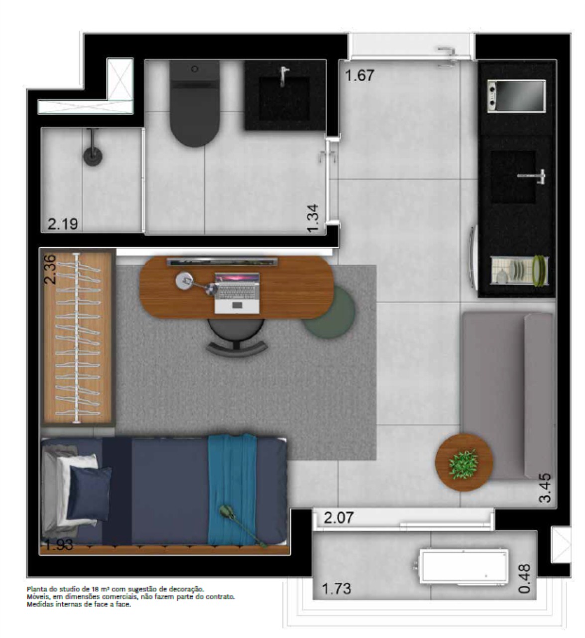 STUDIO RESIDENCIAL em São Paulo - SP, Perdizes