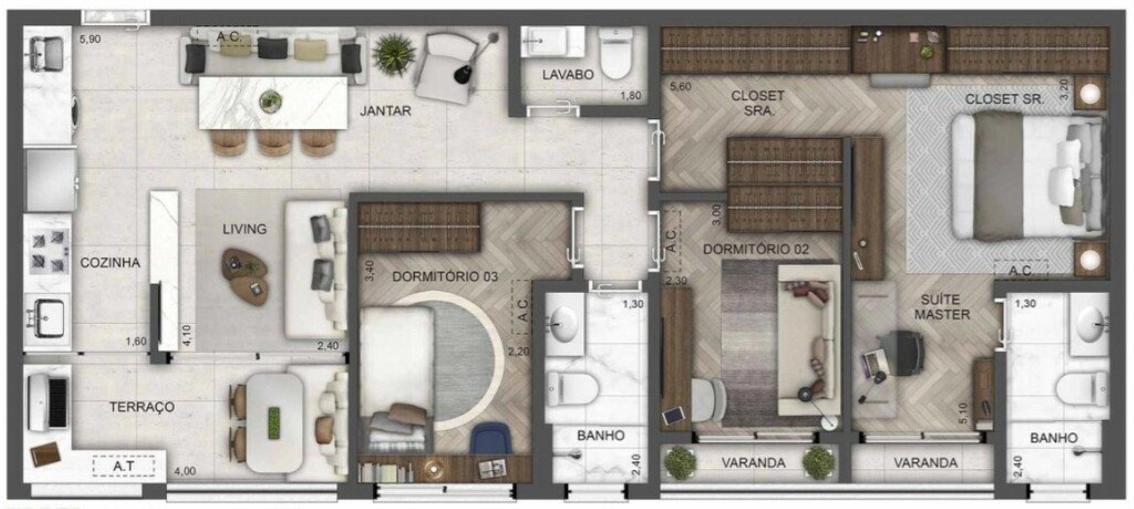 APARTAMENTO RESIDENCIAL em São Paulo - SP, Perdizes