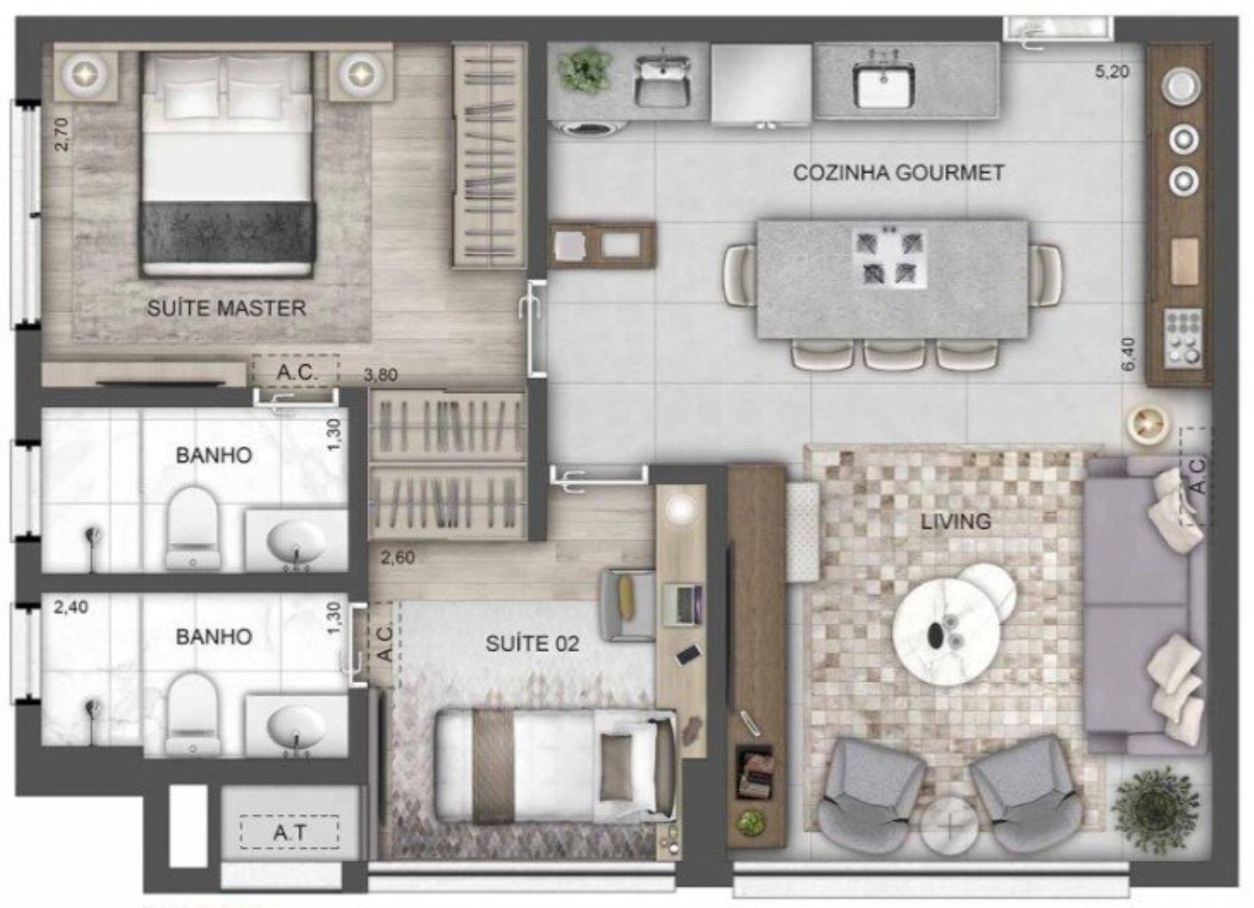 APARTAMENTO RESIDENCIAL em São Paulo - SP, Perdizes