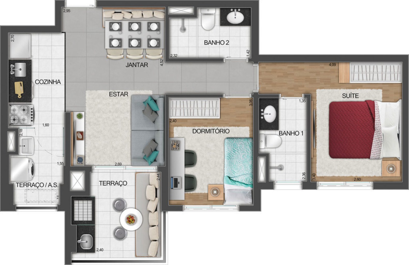 Apartamento, 2 quartos, 67 m² - Foto 19