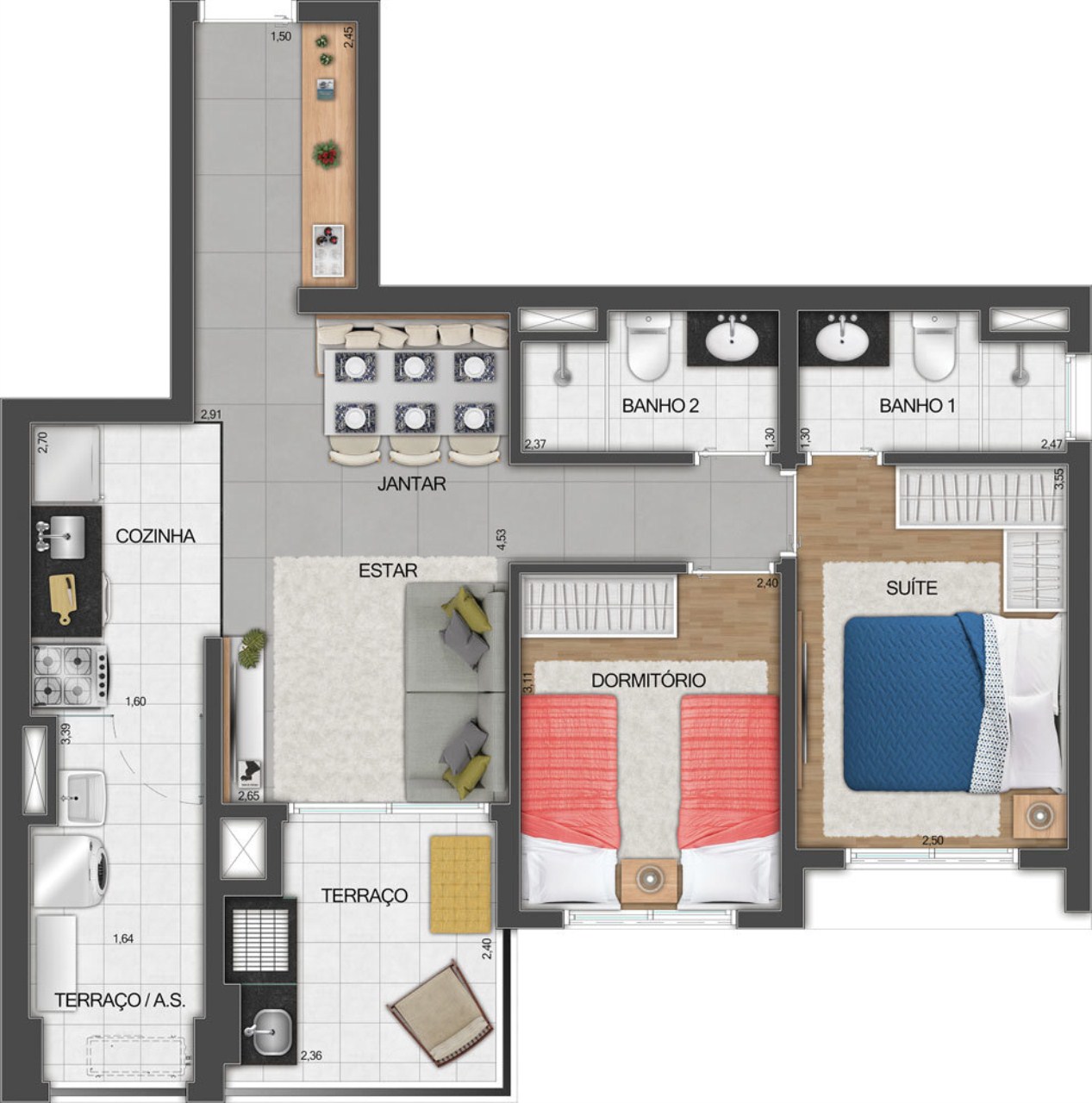 Apartamento, 2 quartos, 67 m² - Foto 20