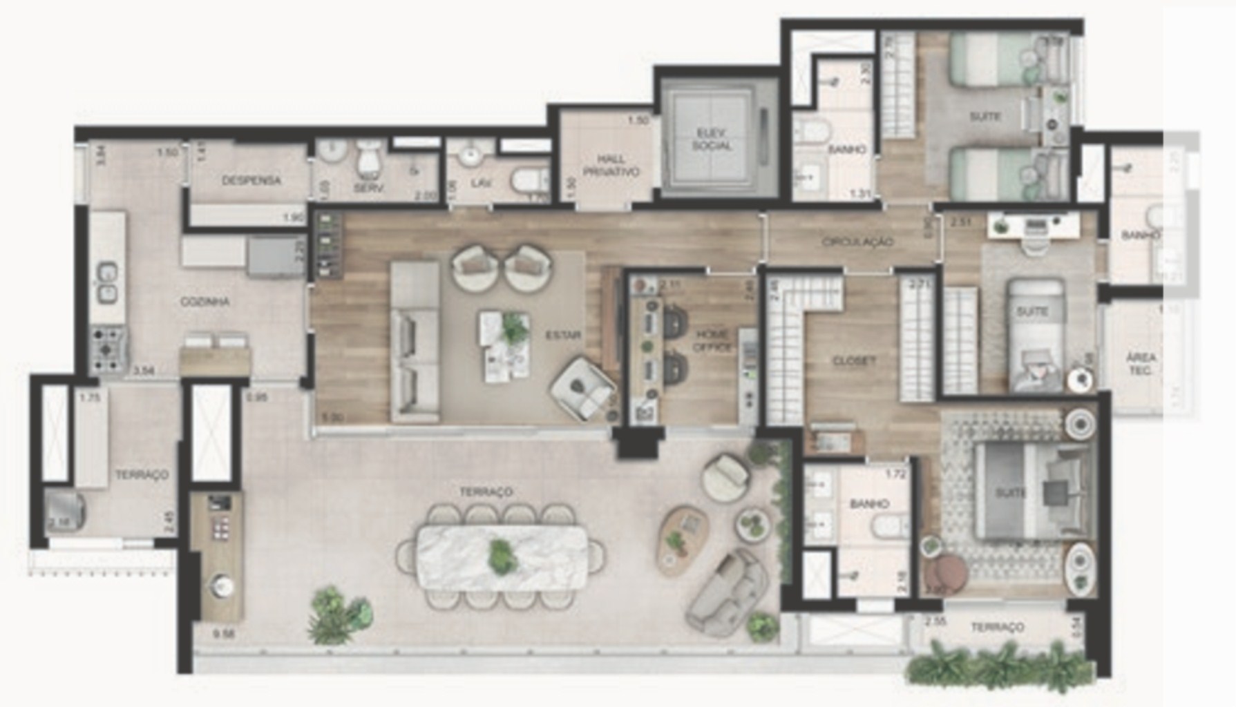 Apartamento, 4 quartos, 156 m² - Foto 24