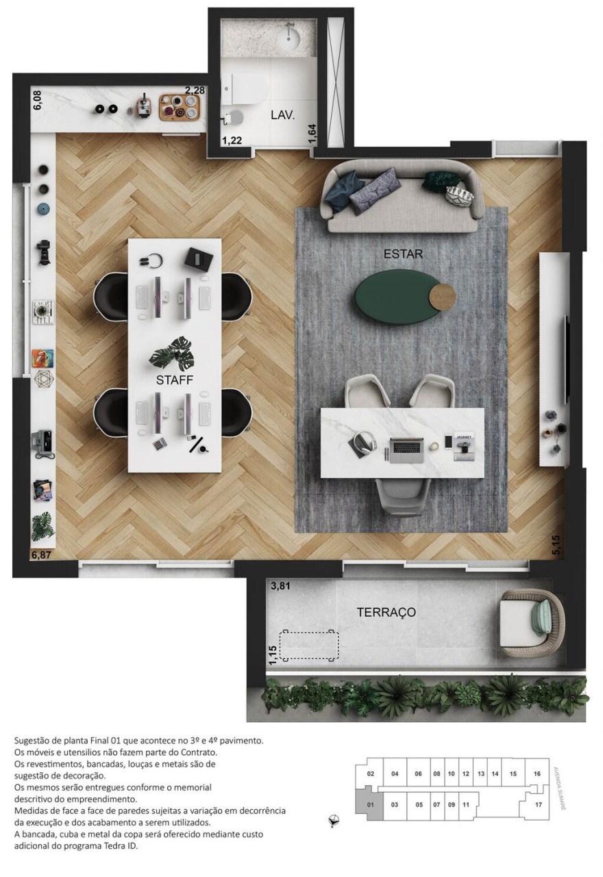 Sala-Conjunto, 42 m² - Foto 4