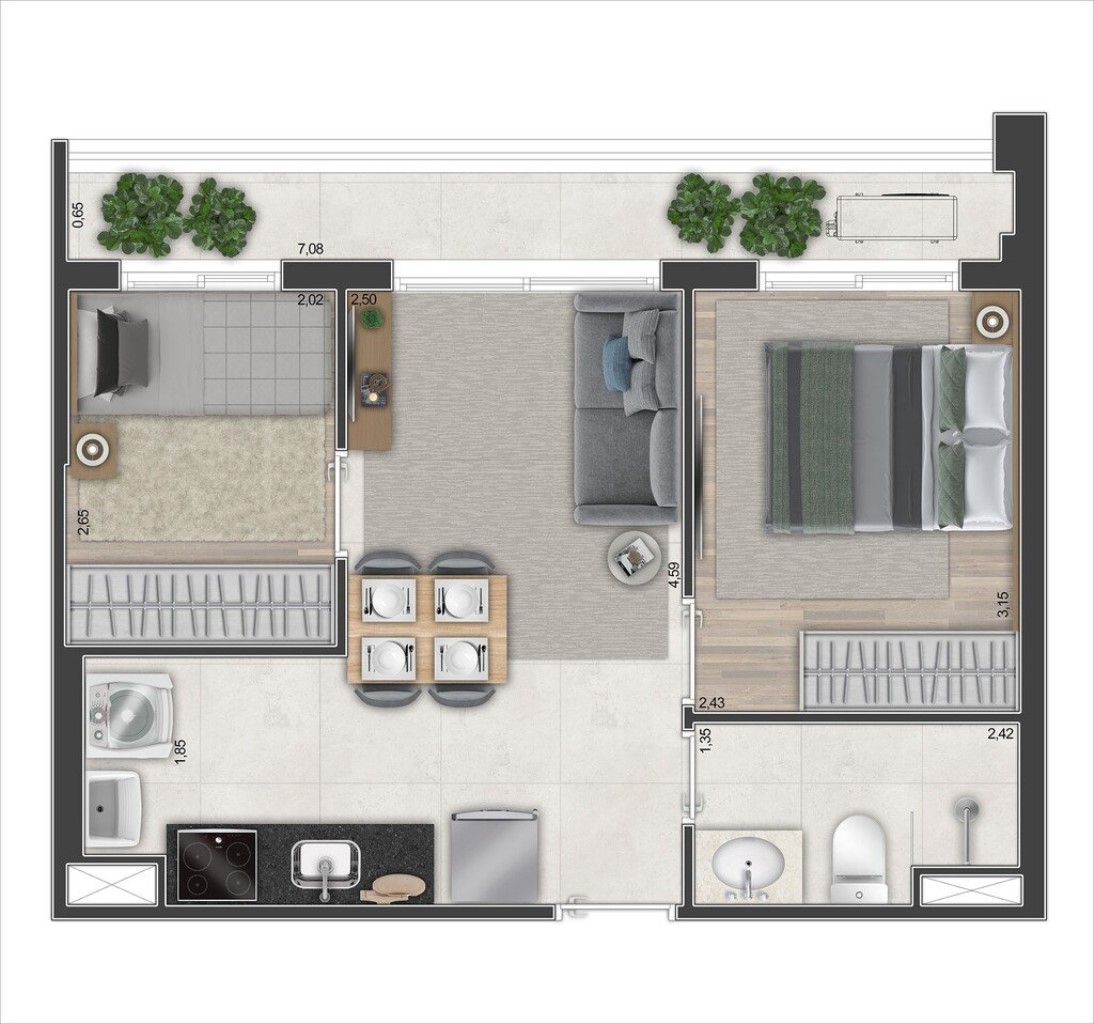 STUDIO RESIDENCIAL em São Paulo - SP, Bela Vista