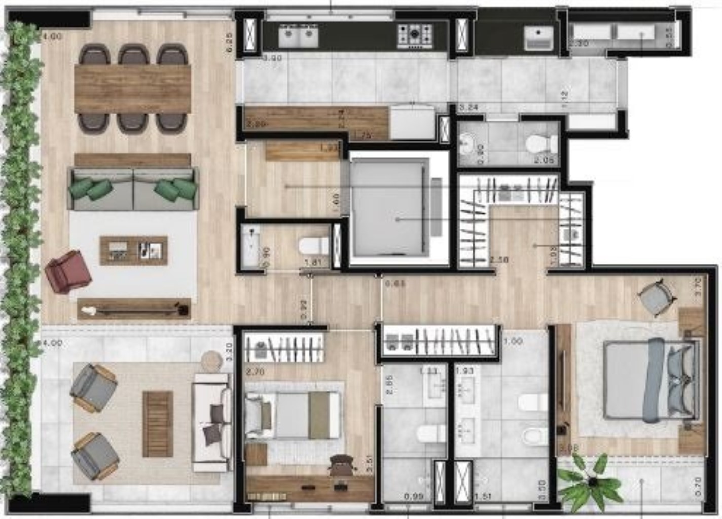 APARTAMENTO RESIDENCIAL em São Paulo - SP, Cerqueira César
