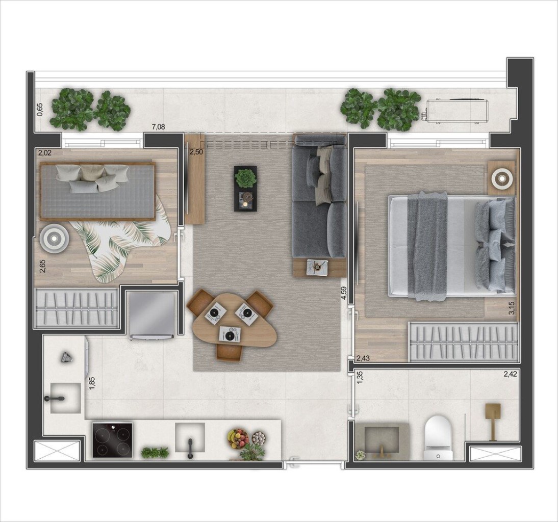 STUDIO RESIDENCIAL em São Paulo - SP, Bela Vista