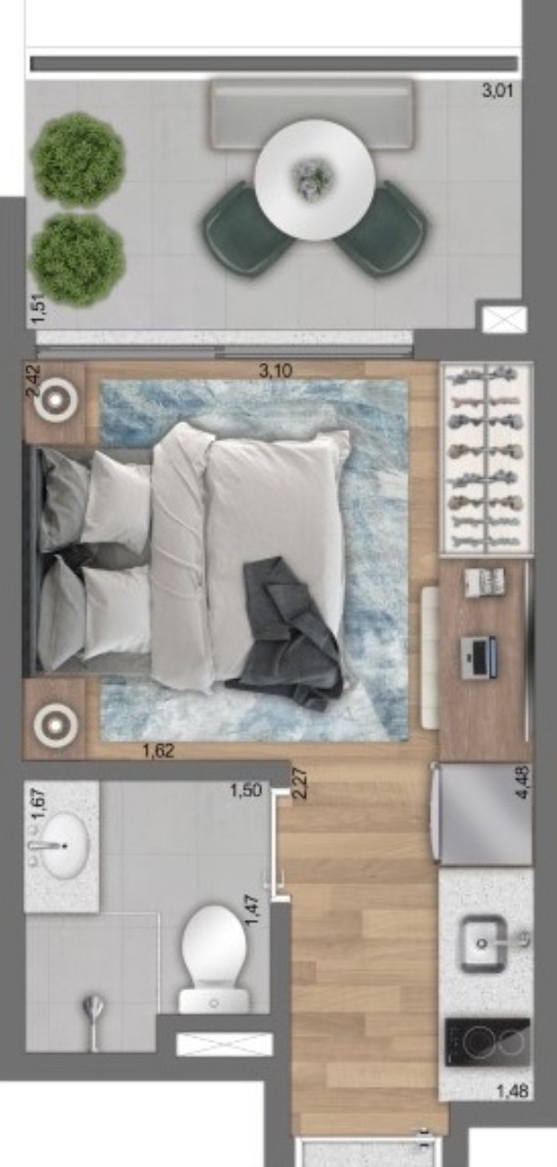 STUDIO RESIDENCIAL em São Paulo - SP, Paraíso