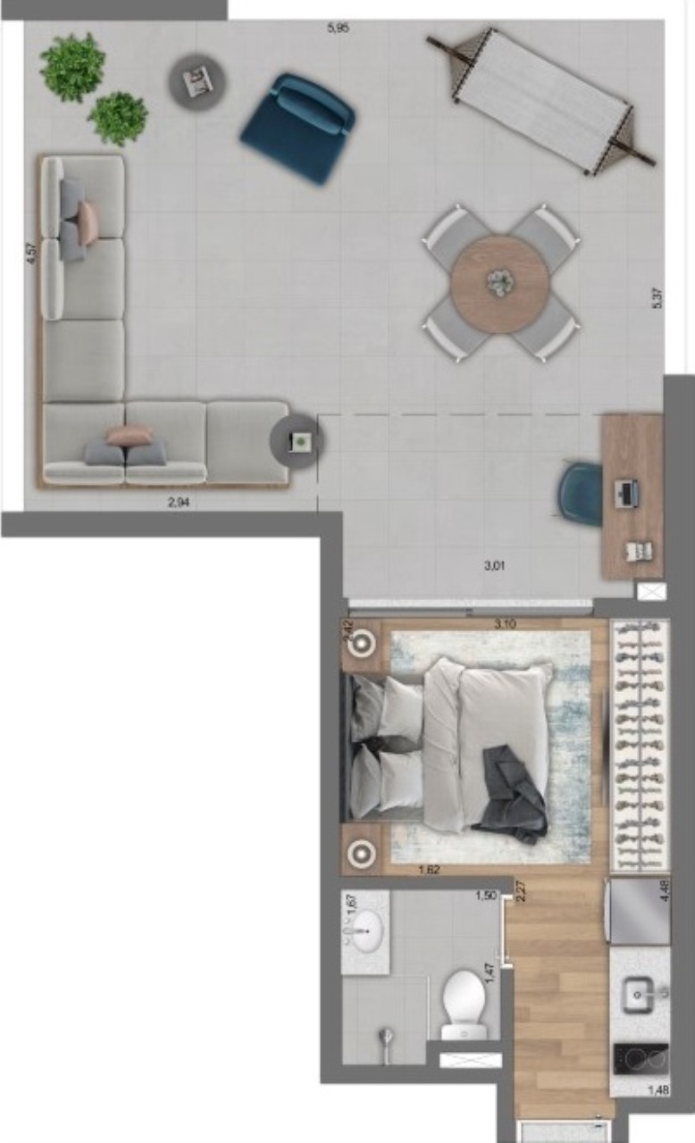 STUDIO RESIDENCIAL em São Paulo - SP, Paraíso